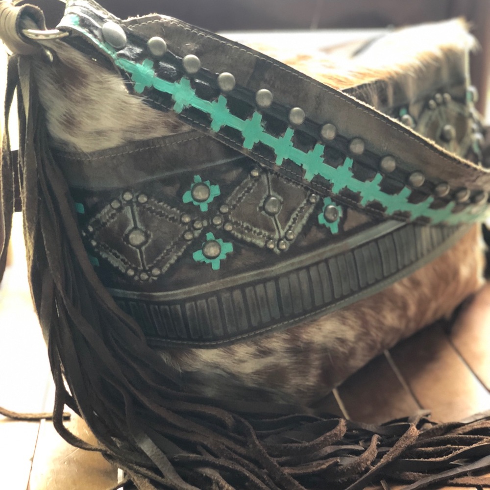 Holy cow co cowhide bag. Almost new condition.